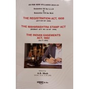 Aarti & Co.'s The Registration Act, 1908, The Maharashtra Stamp Act & The Indian Easement Act, 1882 for LL.B & BLS (Sem III & VII) by A. B. Shah | New Syllabus 2023-24
